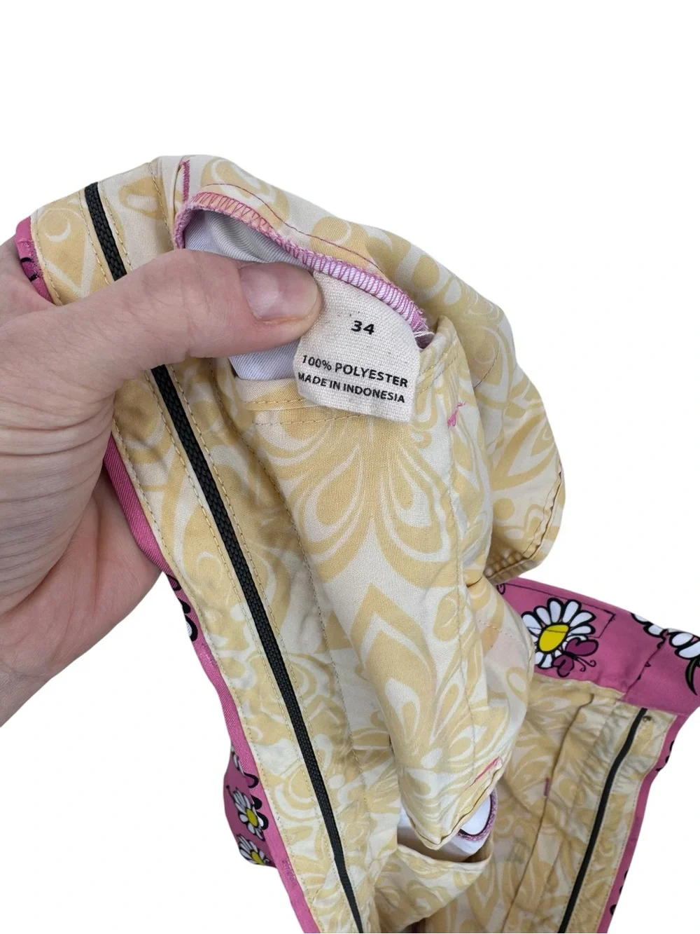 LoudMouth x WoodWorth Pink White Flower Butterfly Golf Shorts 34